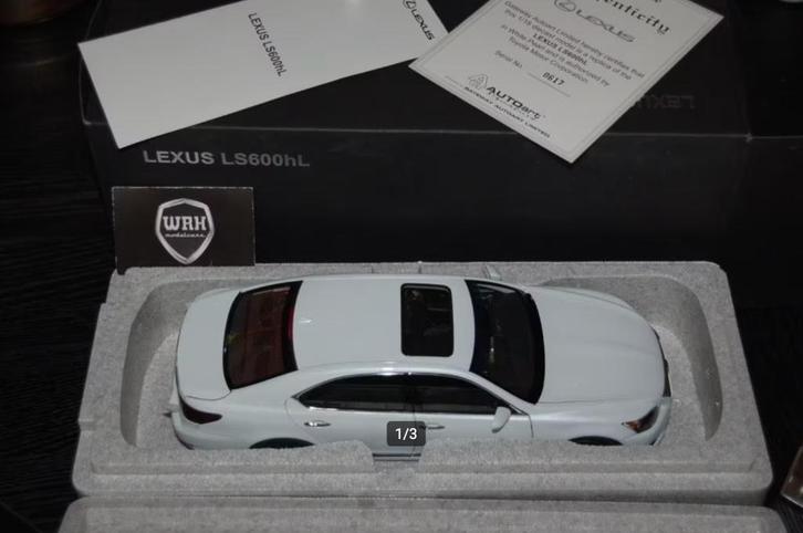 1:18 LEXUS LS600 HL pearlwhite Autoart signature 78843 WRH, Hobby en Vrije tijd, Modelauto's | 1:18, Zo goed als nieuw, Auto, Autoart