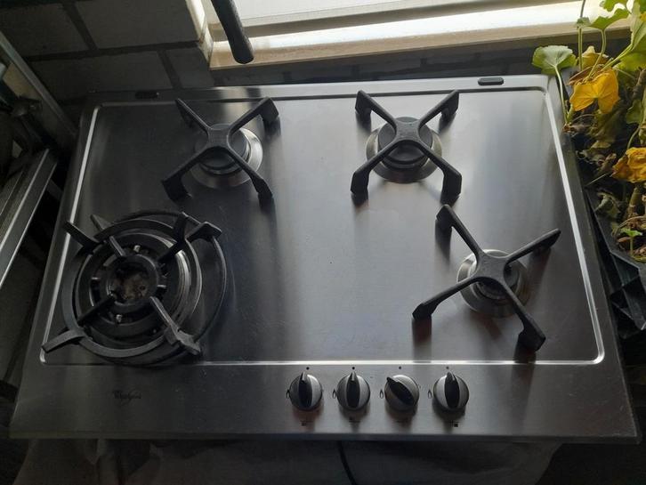 Whirlpool Gaskookplaat met Wokbrander, Witgoed en Apparatuur, Kookplaten, Ophalen of Verzenden