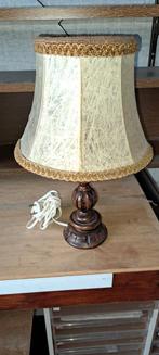 Vintage varkensleren lamp. Granny style, Antiek en Kunst, Antiek | Lampen, Ophalen of Verzenden