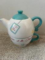 Theepot tea for one pastel, Huis en Inrichting, Keuken | Servies, Ophalen of Verzenden, Zo goed als nieuw, Overige stijlen, Overige typen