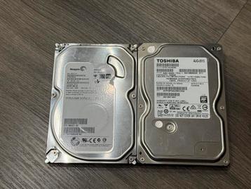 2x 500GB HDD (Prijs per stuk) beschikbaar voor biedingen