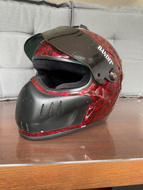 Bandit xxr custom carbon forged helm, Motoren, Kleding | Motorhelmen, Integraalhelm, M, Overige merken, Tweedehands, Ophalen of Verzenden