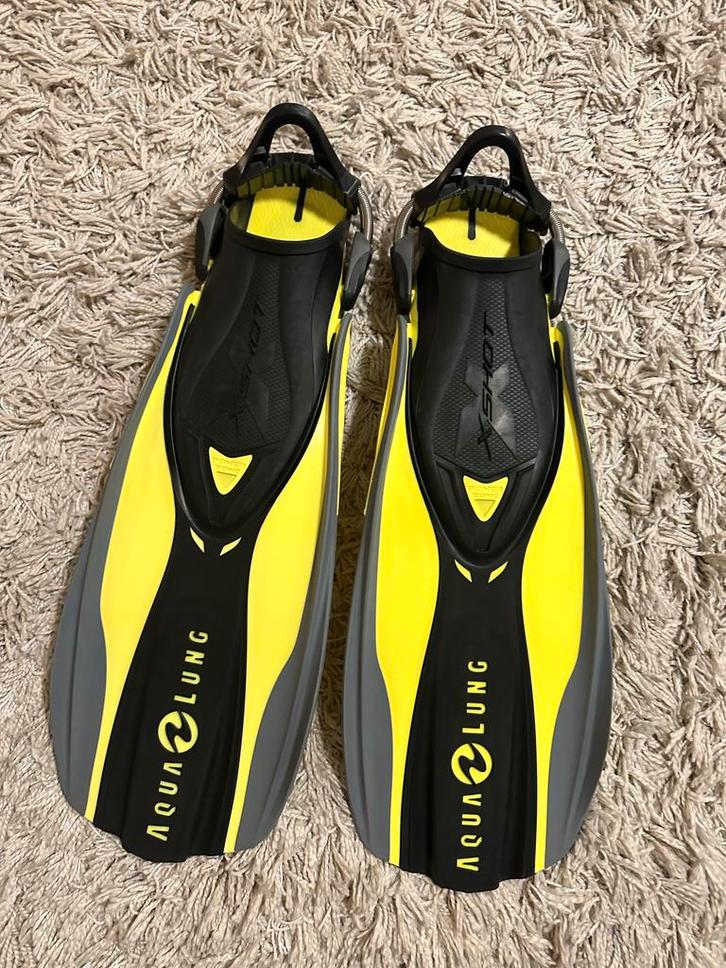 Aqualung X-Shot Duik vinnen, Watersport en Boten, Duiken, Gebruikt, Zwem- of Duikvliezen, Ophalen of Verzenden