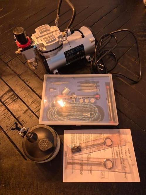 Timbertech airbrushset compleet en NIEUW!!, Hobby en Vrije tijd, Elektronica-componenten, Nieuw, Ophalen of Verzenden