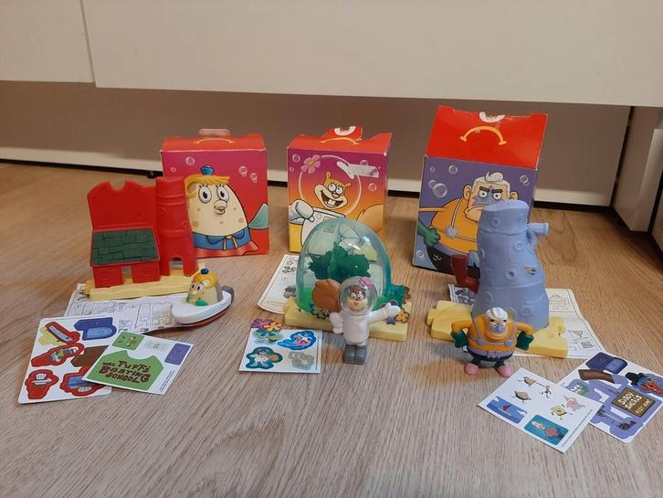 Spongebob Squarepants mcdonalds speeltjes sandy puff, Verzamelen, Poppetjes en Figuurtjes, Ophalen of Verzenden