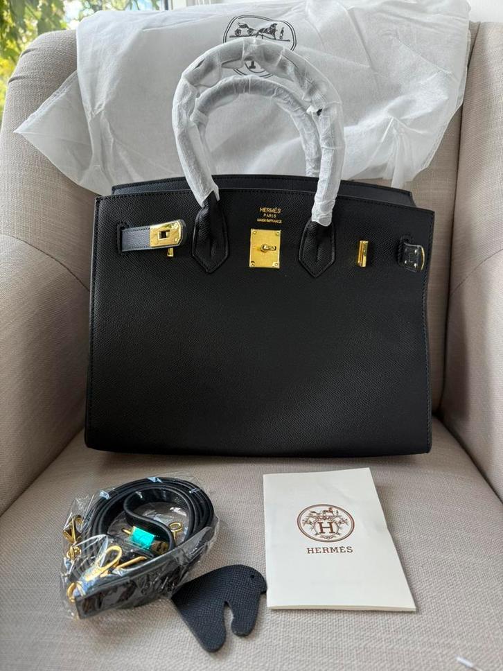 Hermes birkin bag 30 cm zwart, Sieraden, Tassen en Uiterlijk, Tassen | Damestassen, Nieuw, Handtas, Zwart, Ophalen of Verzenden