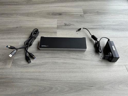 Startech Dual monitor USB3.0 docking station twee laptops, Computers en Software, Dockingstations, Zo goed als nieuw, Docking station