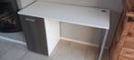 Bureau tiener jongen wit , bruin/zwart/grijs, Huis en Inrichting, Ophalen of Verzenden, Gebruikt, Bureau