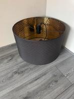 NYMÖ Lampenkap, zwart/messingkleur, 59 cm, Huis en Inrichting, Lampen | Lampenkappen, Ophalen, Zo goed als nieuw, Zwart, Rechthoekig