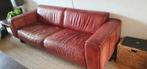 Leren, industriële bank., Huis en Inrichting, Banken | Bankstellen, Ophalen, Gebruikt, Driepersoons, Industrieel