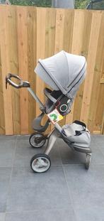 Stokke xplory v5 (kleur grijs), Kinderen en Baby's, Kinderwagens en Combinaties, Gebruikt, Combiwagen, Verstelbare duwstang, Ophalen