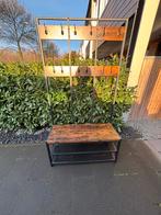 Kapstok met schoenenrek en 12 haken, Ophalen, Gebruikt, Metaal, Staande kapstok