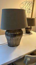 Twee zilverkleurige sfeervolle lampen, Ophalen, Gebruikt, 25 tot 50 cm, Grijs