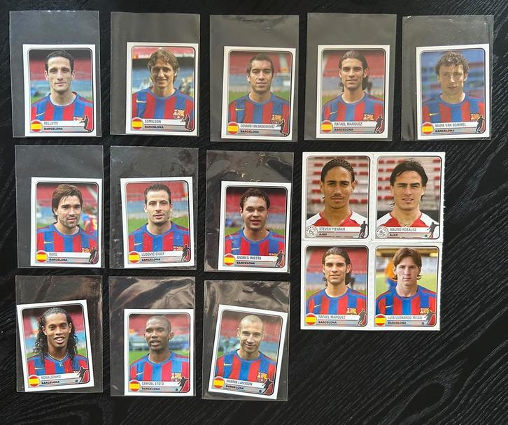 1955-2005 Champions ROOKIE Messi #74 + Ronaldinho, Eto’O……, Hobby en Vrije tijd, Stickers en Plaatjes, Zo goed als nieuw, Plaatje