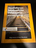 Hoofdlijnen Bestuurlijke Informatieverzorging, Boeken, Studieboeken en Cursussen, Ophalen of Verzenden, Beta, Zo goed als nieuw