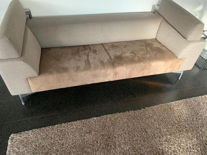 Leolux Horatio Designbank + Fauteuil Set, Huis en Inrichting, Banken | Bankstellen, Gebruikt, Rechte bank, Tweepersoons, 150 tot 200 cm