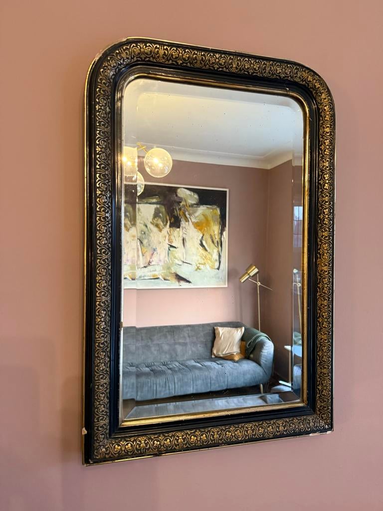 Prachtige antieke spiegel, Ophalen, Rechthoekig