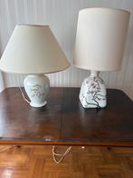Twee vintage tafel lampen, Huis en Inrichting, Lampen | Lampenkappen, Ophalen, Zo goed als nieuw, Rond, 50 cm of meer