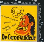 Sticker: Discobar De Commandeur - Gemert, Ophalen of Verzenden, Zo goed als nieuw, Bedrijf of Vereniging