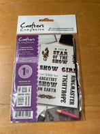 Crafters companion stempel 15, Hobby en Vrije tijd, Ophalen of Verzenden, Zo goed als nieuw, Houten stempel