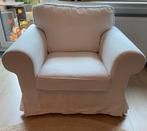 IKEA Ektorp Loungestoel - Witte Hoes, Huis en Inrichting, Fauteuils, Ophalen, Gebruikt, 75 tot 100 cm, 75 tot 100 cm