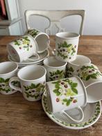 Portmeirion strawberry koffie kopjes 8 stuks, Huis en Inrichting, Keuken | Servies, Ophalen of Verzenden, Zo goed als nieuw, Overige stijlen