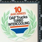 Sticker: Daf Trucks - 10 Jaar Turbo Intercooling, Ophalen of Verzenden, Zo goed als nieuw, Bedrijf of Vereniging