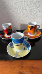 3 x Yong espresso kop en schotels, Ophalen of Verzenden, Zo goed als nieuw, Overige stijlen, Kop(pen) en/of Schotel(s)