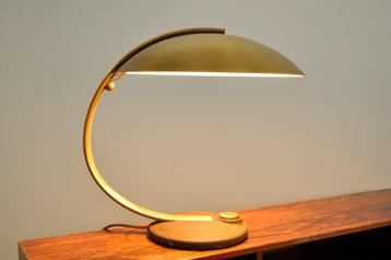  Mooie Art Deco messing tafellamp, Egon Hillebrand 1960s beschikbaar voor biedingen