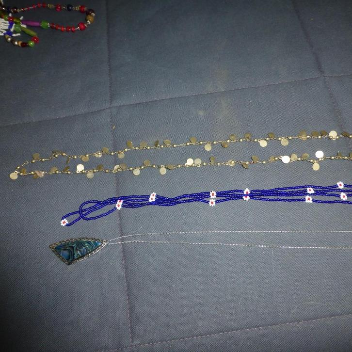 Kettingen 2 stuks een hanger uit de 60 jaren, Sieraden, Tassen en Uiterlijk, Kettingen, Gebruikt, Overige materialen, Overige kleuren