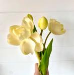 Mooie bos kunsttulpen - Crème/Groen, Ophalen of Verzenden, Zo goed als nieuw