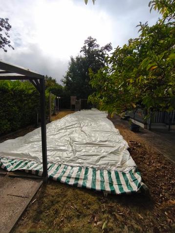 Vrachtwagenzeil / Tentzeil - 18x5m - Bootzeil, Caravanzeil beschikbaar voor biedingen