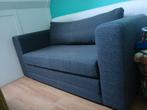 Grijze Askeby slaapbank, Huis en Inrichting, Ophalen, Tweepersoons, 140 cm, Zo goed als nieuw