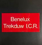Kunststof bordje NS ‘Benelux Trekduw I.C.R.’, Verzamelen, Spoorwegen en Tramwegen, Ophalen of Verzenden, Gebruikt, Trein