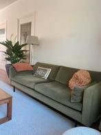 Eigentijdse kaki/groene 3 pers velours bank!, Ophalen, 75 tot 100 cm, Eigentijdse modern velourse bank, Stof