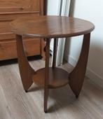 EIKENHOUTEN TAFELTJE, Huis en Inrichting, Tafels | Bijzettafels, Ophalen, Gebruikt, Rond, 55 tot 75 cm