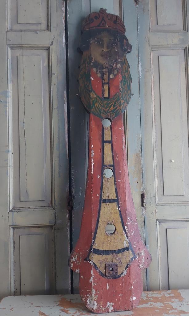 Antiek houten kermis ornament slinger top decoratie, Antiek en Kunst, Antiek | Overige Antiek, Ophalen of Verzenden