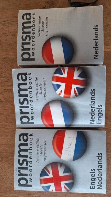 3 Prisma Woordenboeken - Nederlands en Engels beschikbaar voor biedingen
