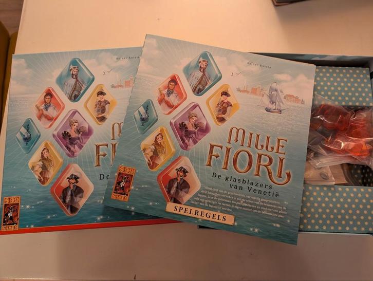 Bordspel Mille Fiori – De glasblazers van Venetië – Zo g, Hobby en Vrije tijd, Gezelschapsspellen | Bordspellen, Zo goed als nieuw