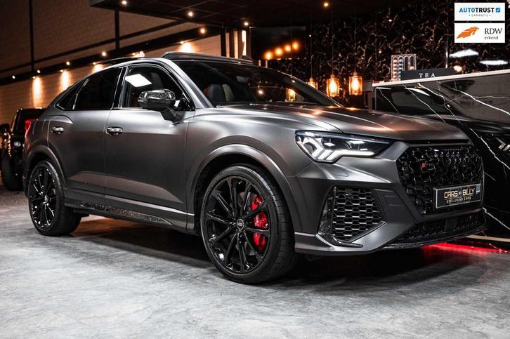 Audi Q3 Sportback RSQ3 SATINBLACK|FULL|FORGEDCARBON|CERAMIC, Auto's, Audi, Bedrijf, Te koop, Q3, 360° camera, 4x4, ABS, Achteruitrijcamera