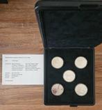 Set met 5 zilveren penningen nederland, Ophalen of Verzenden, Koningin Beatrix, Zilver