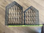 Decoratieve huisjes metaal, Huis en Inrichting, Woonaccessoires | Overige, Ophalen of Verzenden, Gebruikt