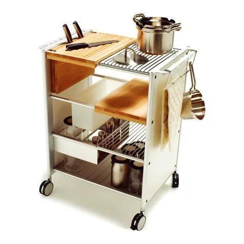 Jiminox Keukentrolley ontworpen door Jan Hoekstra, Huis en Inrichting, Keuken | Keukenelementen, Zo goed als nieuw, Minder dan 100 cm