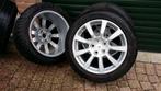 Velgen 18" 5x120 Cadillac (BMW Opel); Dunlop All Seas; TPMS, Ophalen, 18 inch, Gebruikt, Banden en Velgen