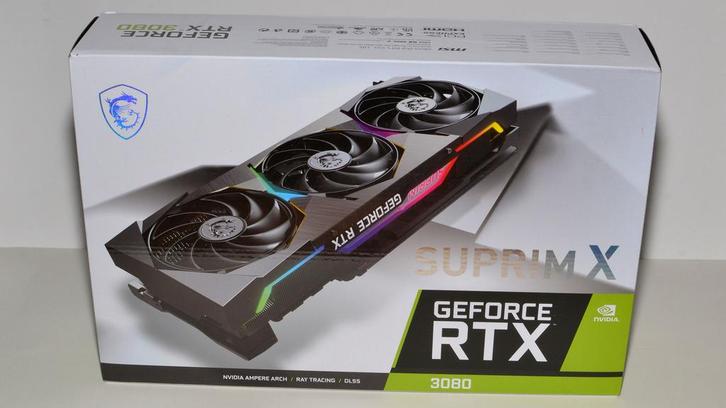 MSI GeForce RTX 3080 SUPRIM X, Computers en Software, Videokaarten, Zo goed als nieuw, PCI-Express 4.0, GDDR6, Ophalen of Verzenden