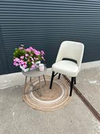 Design stoeltje, wit leer, Ophalen, Nieuw, Wit, Eén