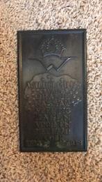 Plaquette Wilhelmina 1938 vintage, Ophalen of Verzenden, Gebruikt, Nederland, Overige typen