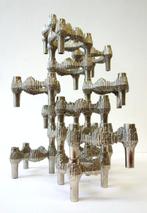 Vintage Quist BMF kandelaars Fritz Nagel brutalist, Overige materialen, Gebruikt, Ophalen of Verzenden, Kandelaar