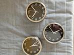 Set van 3 splinternieuwe klokjes 15 cm diameter, Ophalen of Verzenden, Zo goed als nieuw