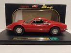 Ferrari 246 GT Dino rood 1972 Anson metal 1:18 KRD, Ophalen of Verzenden, Zo goed als nieuw, Auto, Anson